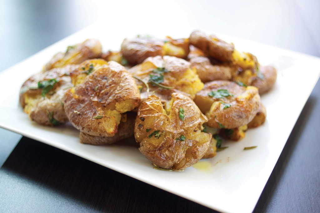 Herb Smashed Potatoes