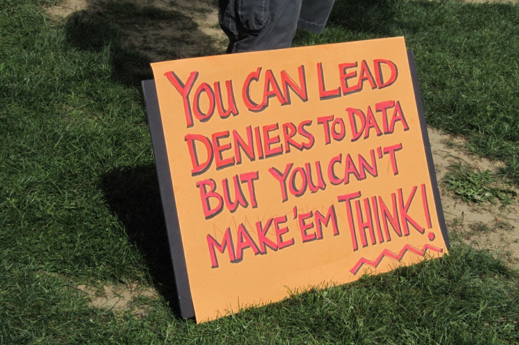 You can lead deniers to data...