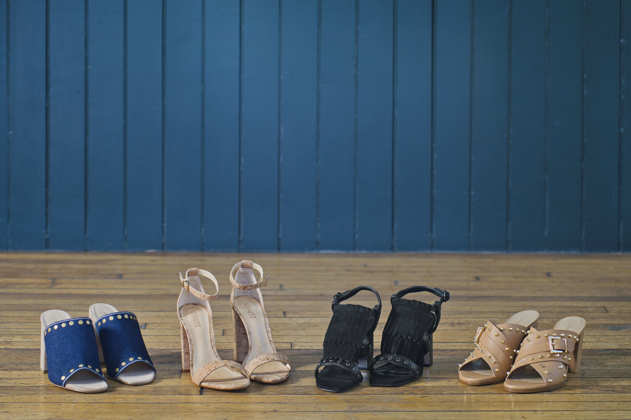 Block heels for summer