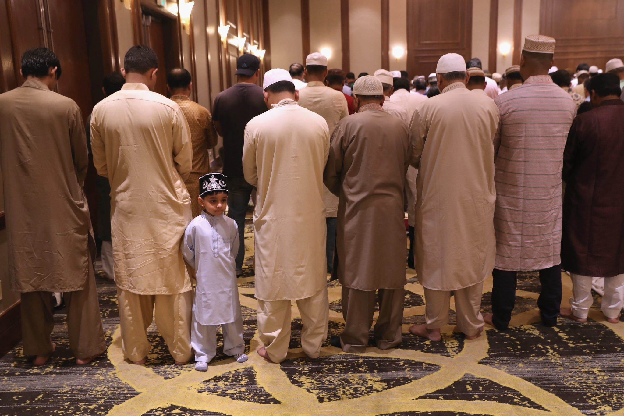 Muslims at prayer