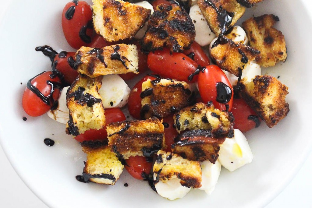 Grilled Challah Caprese Salad