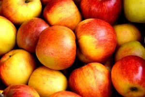 Shredded apples