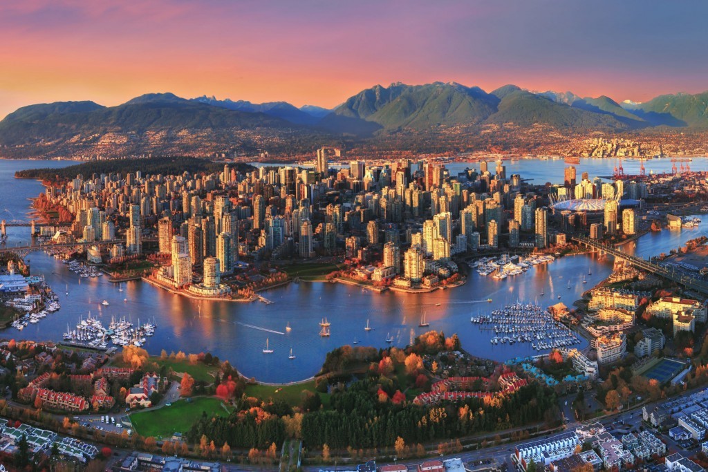 Vancouver aerial view