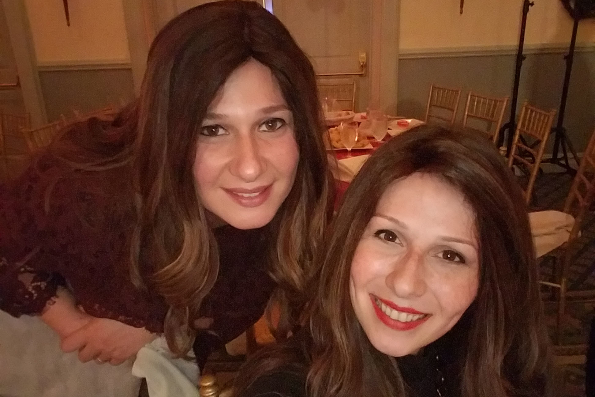 Sisters Esty Wolbe, left, and Goldie Adler Nathan