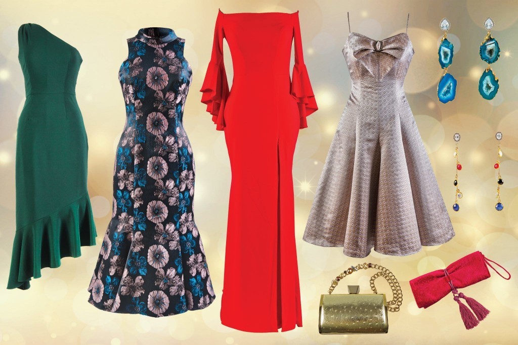 Holiday party fashions