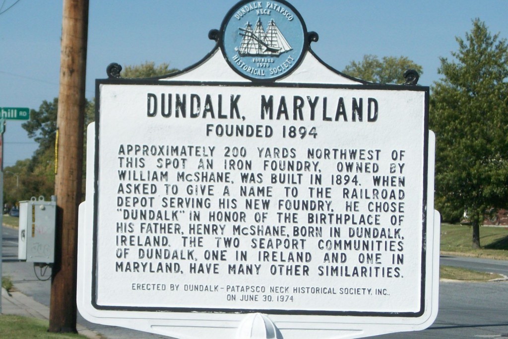 Dundalk Historical Marker
