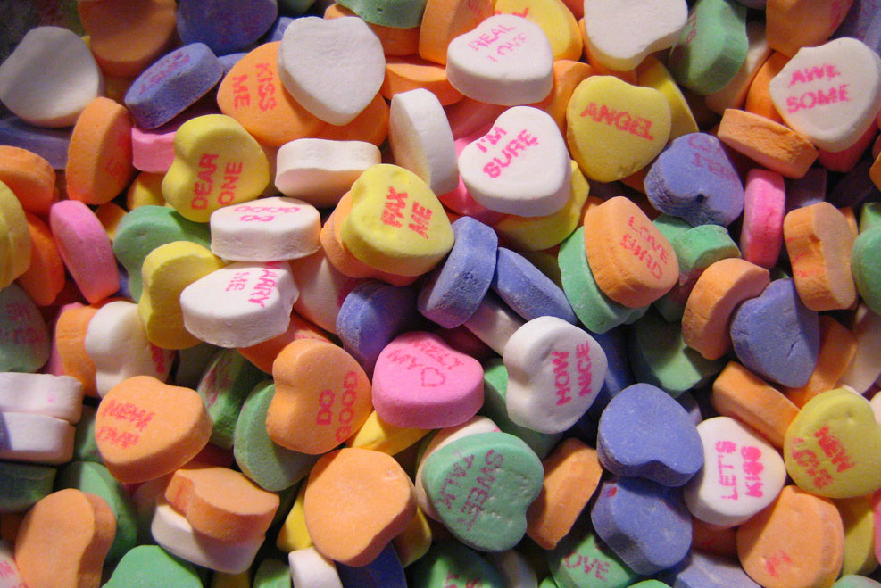 Candy conversation hearts