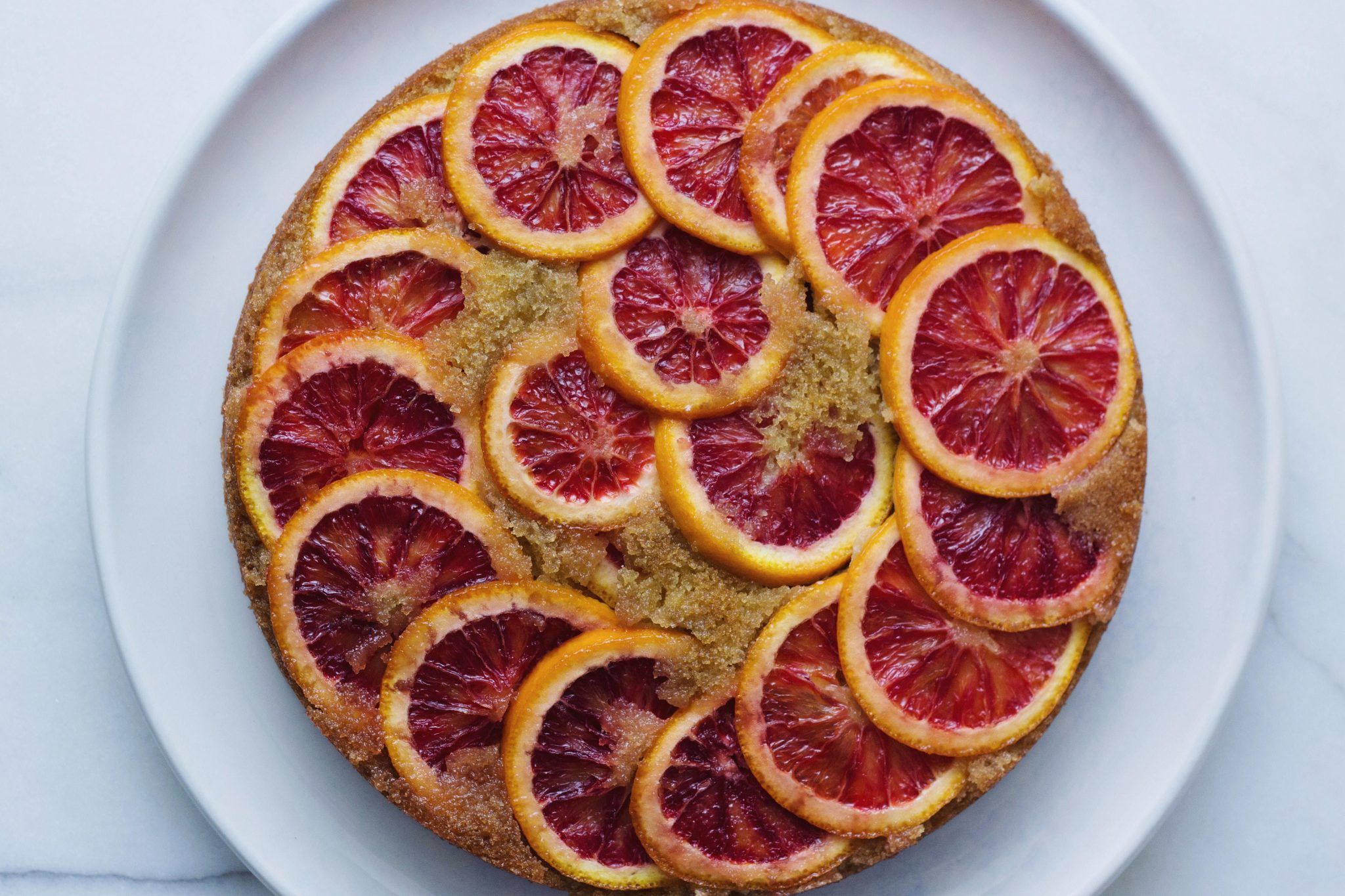 Blood Orange Semolina Cake