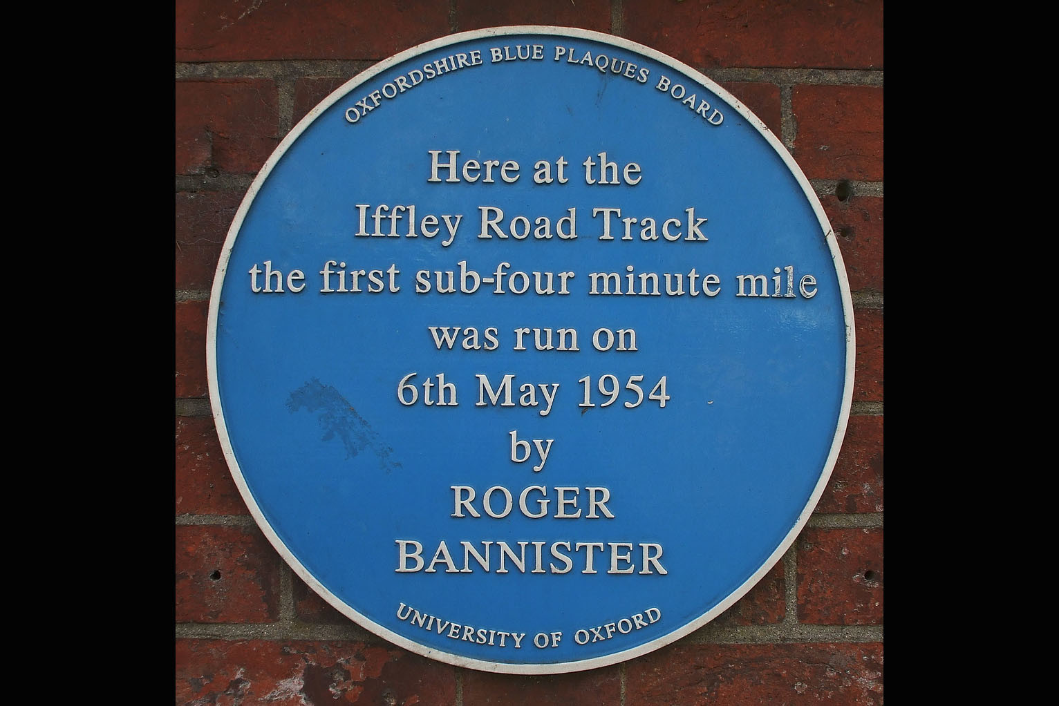 Roger Bannister plaque