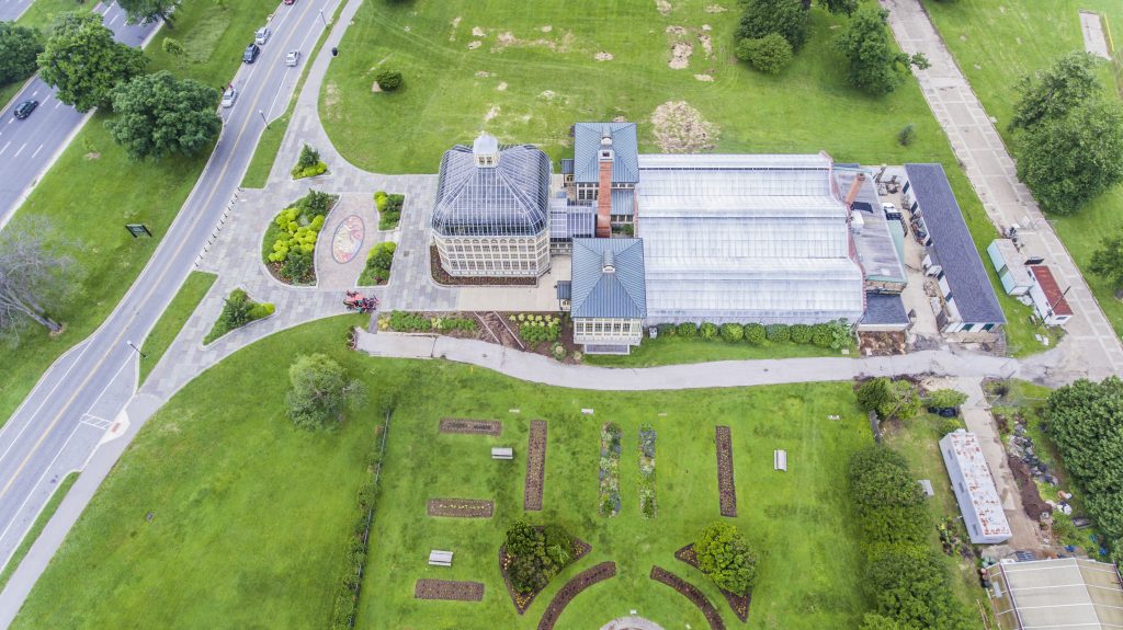Aerial Image Howard Peters Rawlings Conservatory