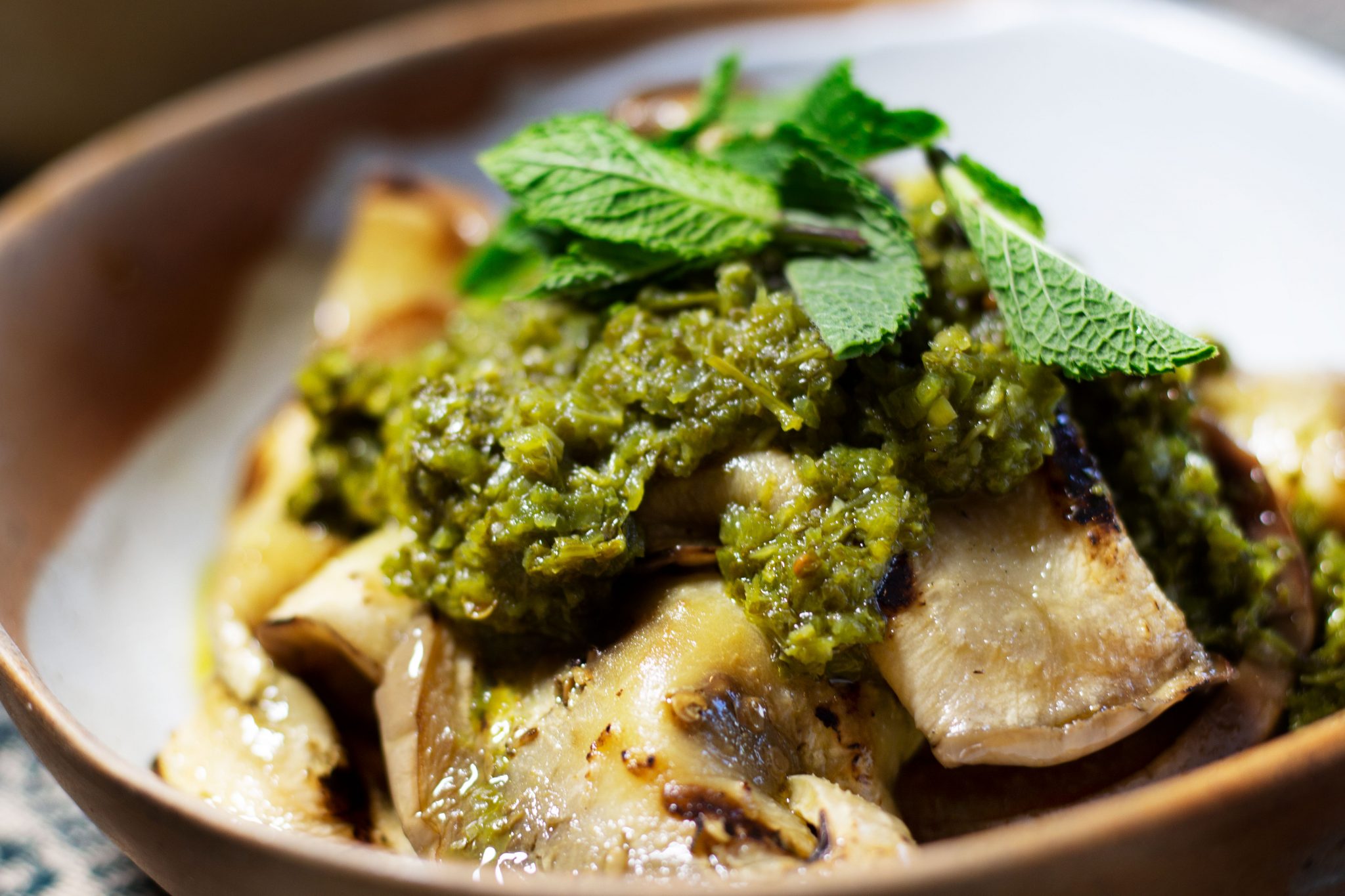 Grilled Eggplant with Chermoula