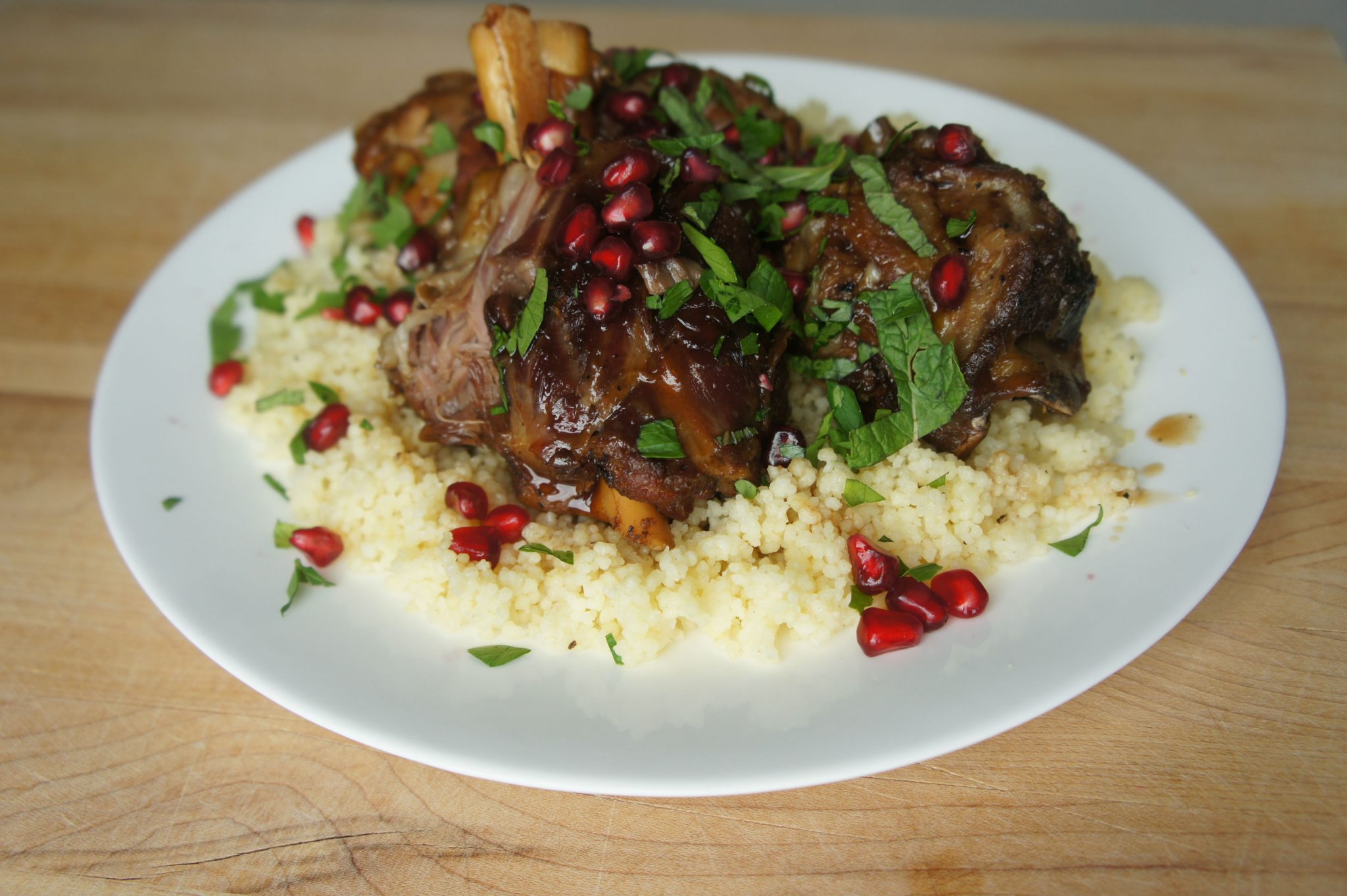 Lamb stew with pomegranate