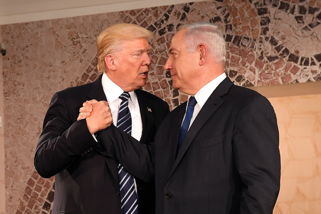 President Donald Trump with Israeli Prime Minister Benjamin Netanyahu