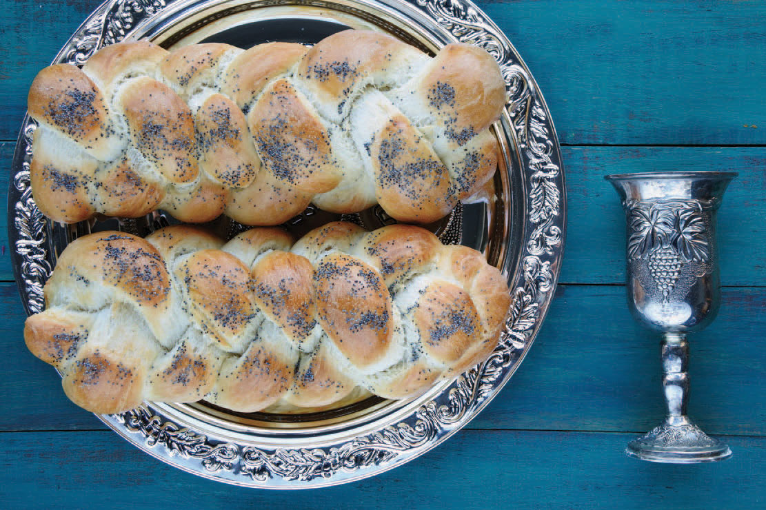 Challah and wine