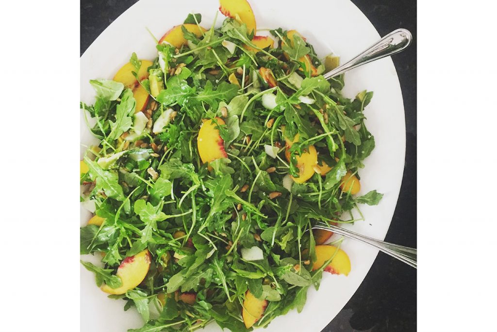 Arugula and Peach Salad