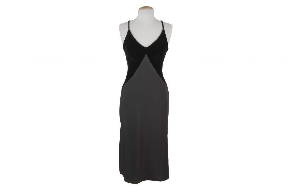 Velvet slip dress