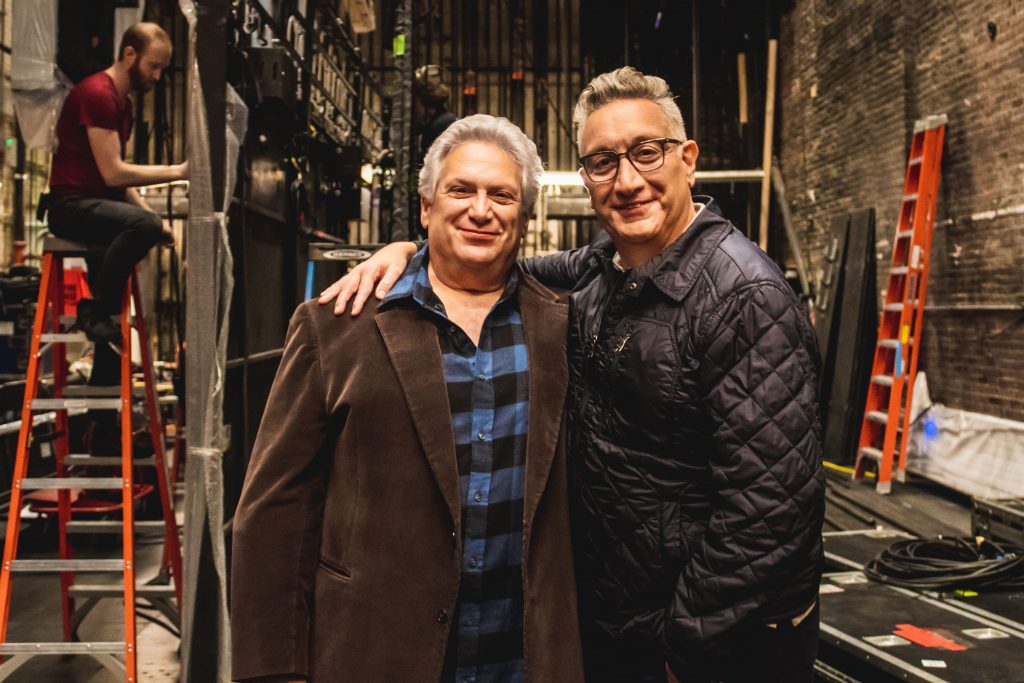 Harvey Fierstein, left, with Moises Kaufman
