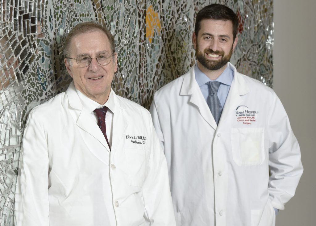 Dr. Edward Wolf and his son, Dr. Joshua Wolf