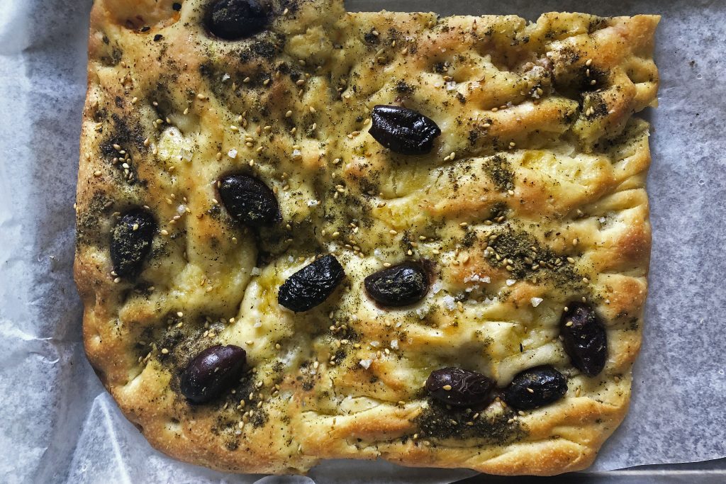 Za’atar and Olive Focaccia