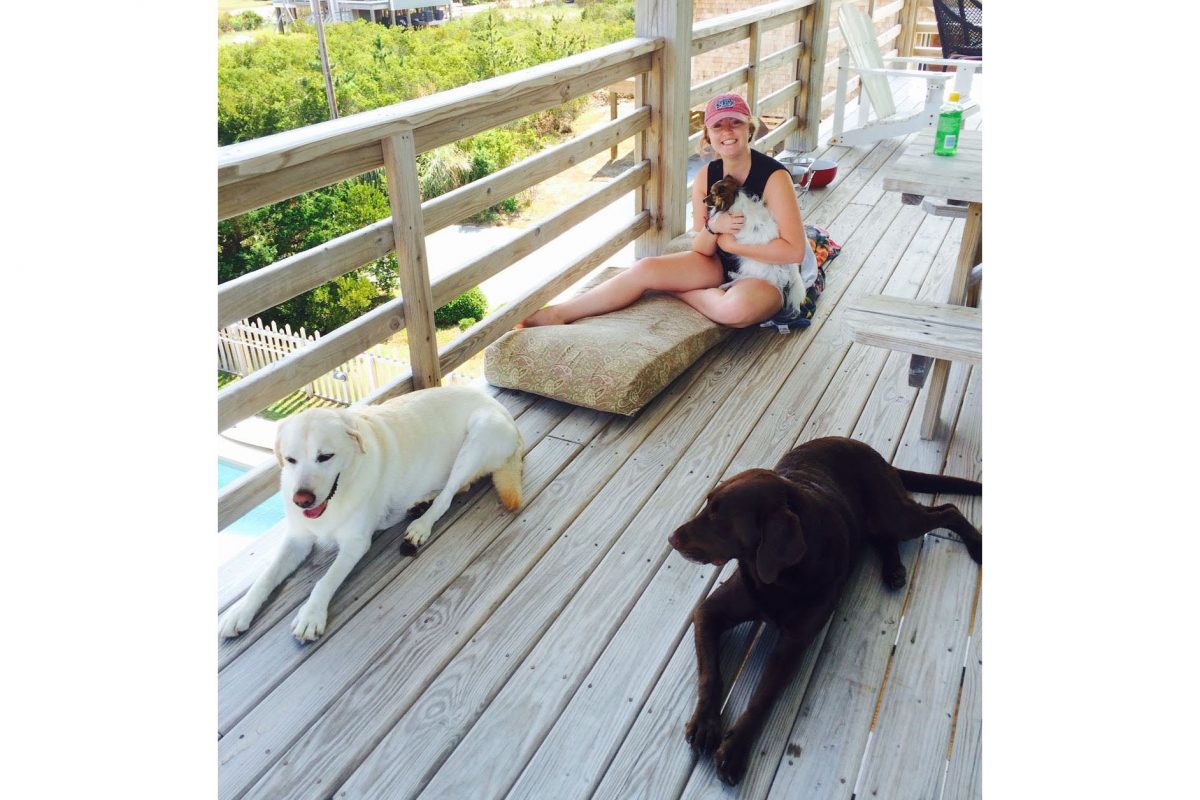 Natalie and her pups