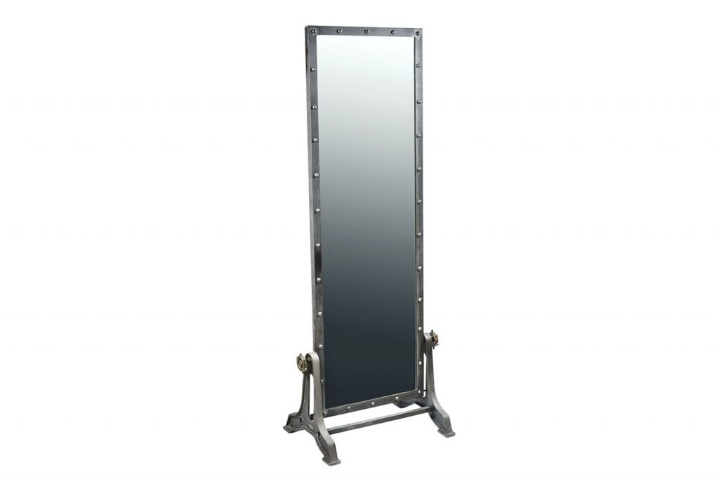 Industrial floor mirror