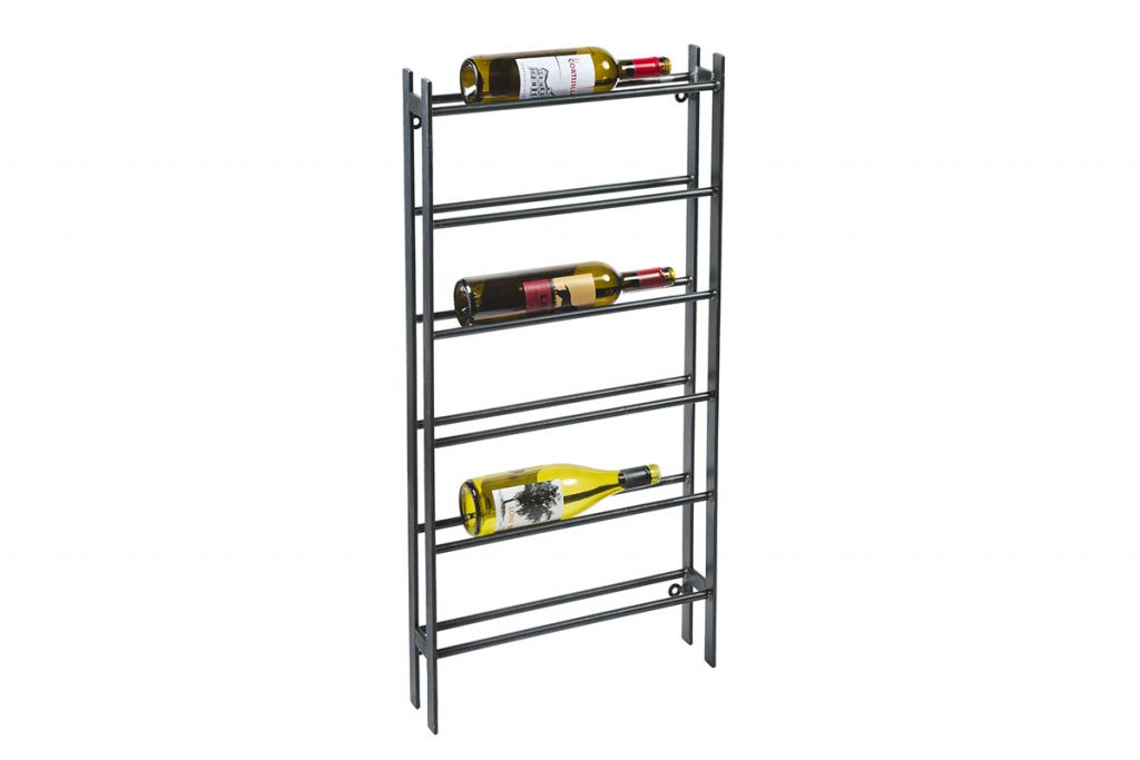 Six-bottle wine rack
