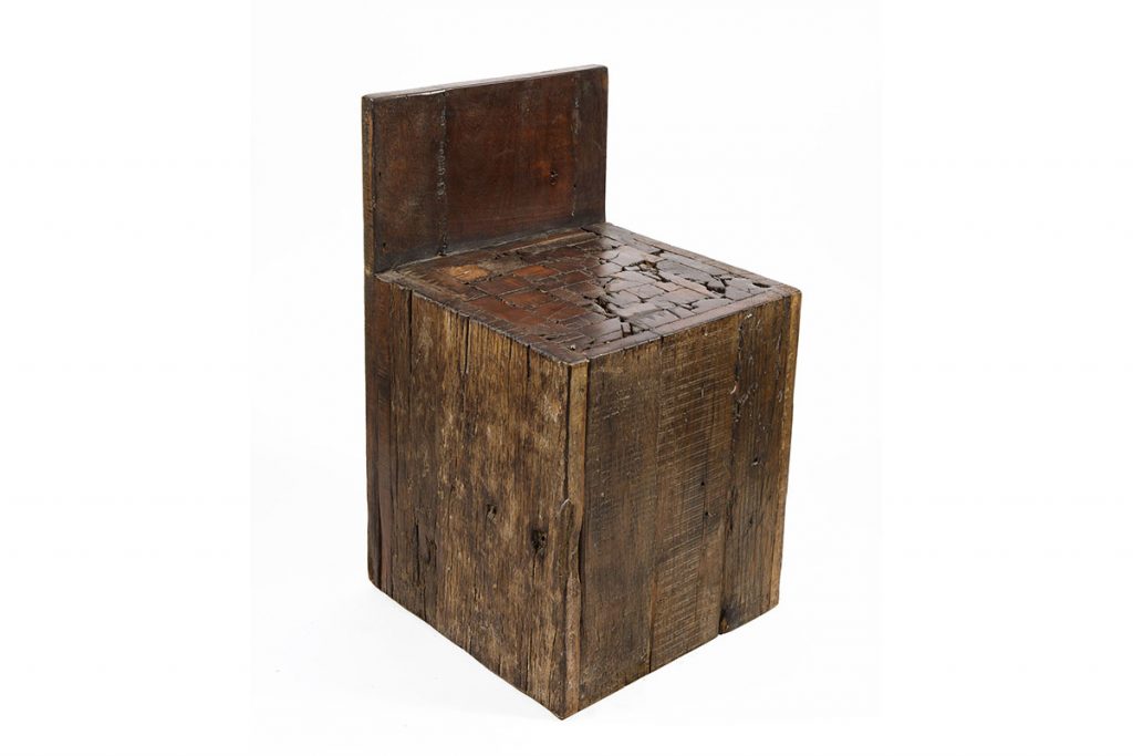 Milo solid wood reclaimed chair