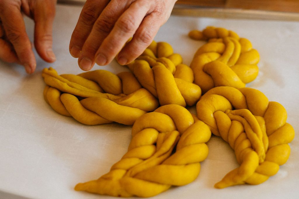 Turmeric Tahini Challah