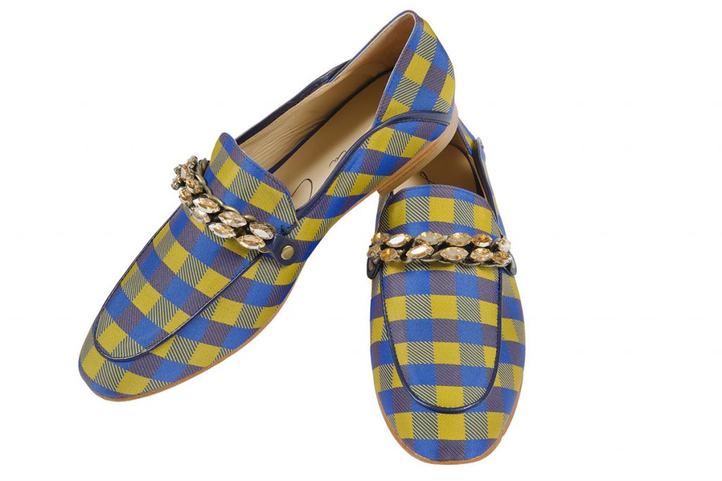 Plaid loafers