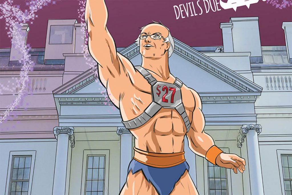 Bernie Sanders as comic book hero