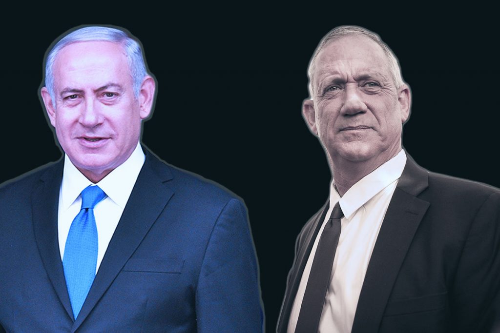 Prime Minister Benjamin Netanyahu and Benny Gantz