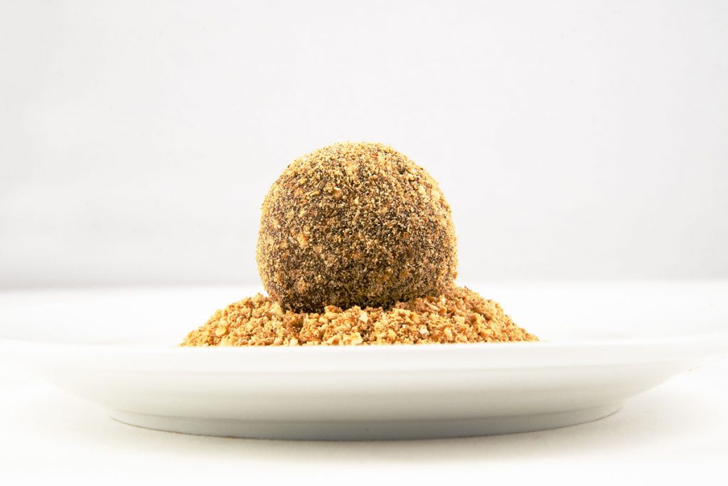 Chocolate Ganache Truffles Rolled in Toasted Matzoh