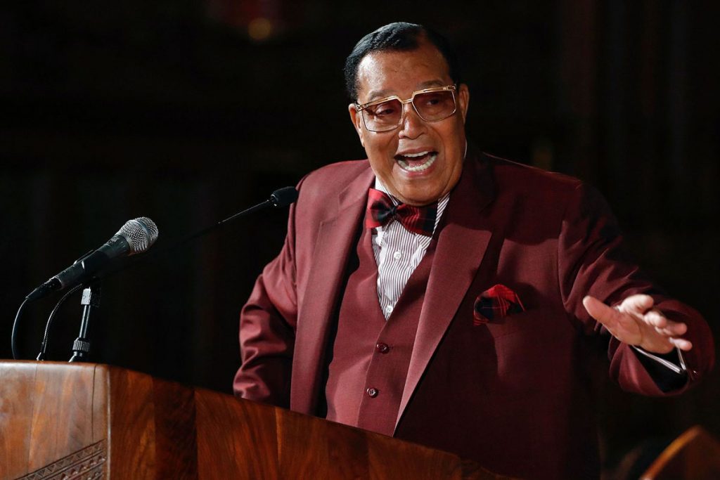 Nation of Islam leader Louis Farrakhan
