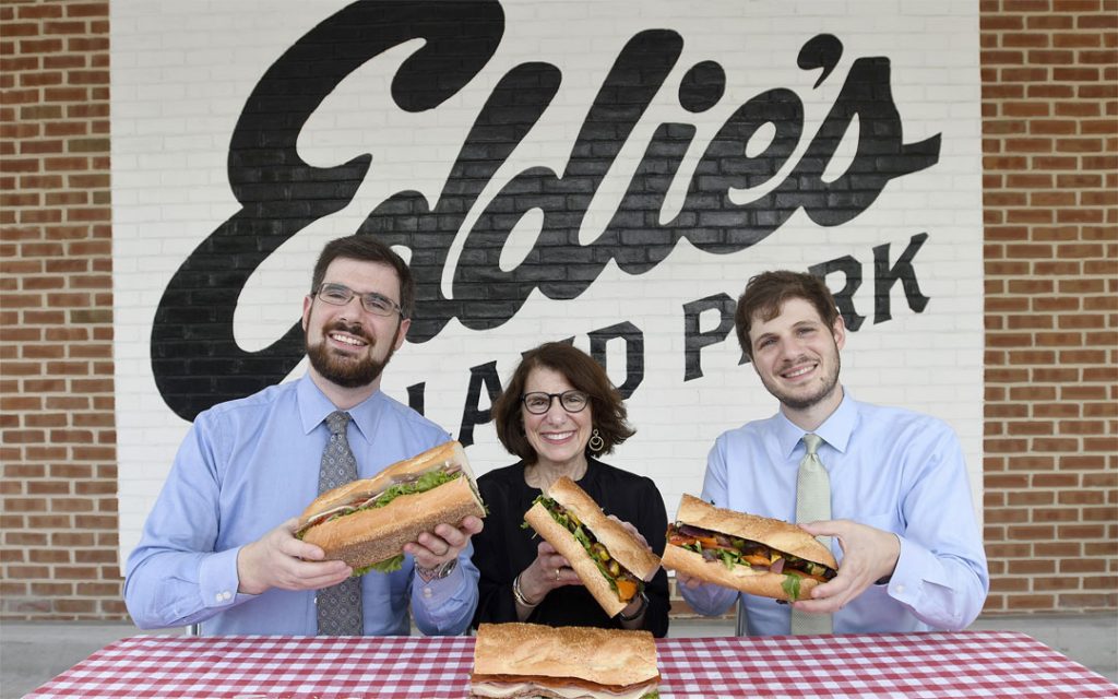 Nancy Cohen and her sons, Michael Schaffer (left) and Andrew Schaffer