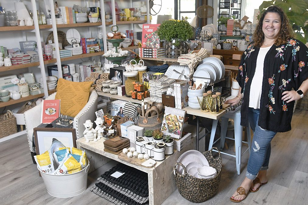 Kohli Flick, owner of Becket Hitch, stands in her Lutherville shop. (Photo by Steve Ruark)