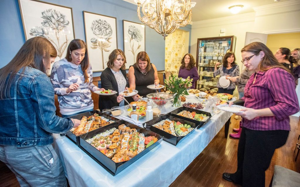 More than 40 adults and young children came together Oct. 16 for a celebration of Sukkot organized by the J-WoHoCo (Jewish Women of Howard County) group and Baltimore’s Etz Chaim Center. (Photo by Ed Bunyan)