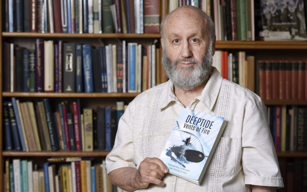 Mount Washington author Donald Ray Schwartz: “I felt this concept would be great to explore as the premise for a science fiction novel.” (Photo by Steve Ruark)