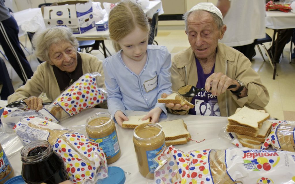 People aged 65 and older make up more than a quarter of the U.S. Jewish population, according to a new study conducted by Brandeis University’s Steinhardt Social Research Institute. (Jeffrey Greenberg/Getty Images)