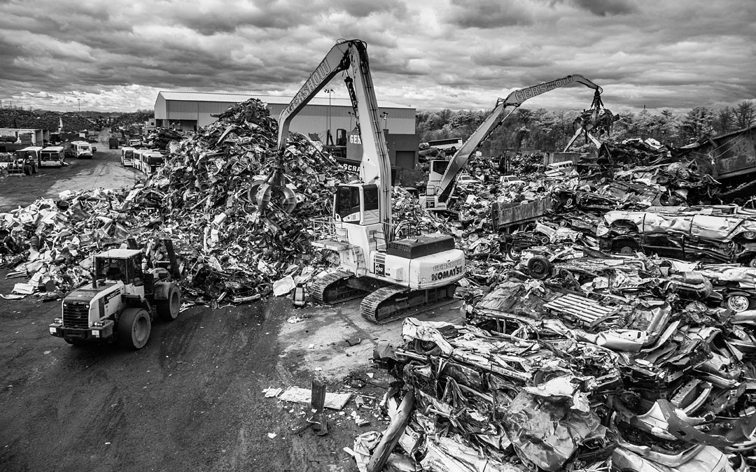 A 2017 photo of the Gershow Recycling Co. in Long Island, N.Y., taken by Jeffrey G. Katz. (Provided by the Jewish Museum of Maryland)