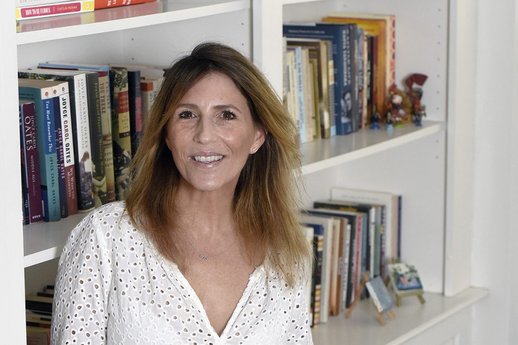 Author Jessica Anya Blau sits at her Baltimore home. (Photo by Steve Ruark)