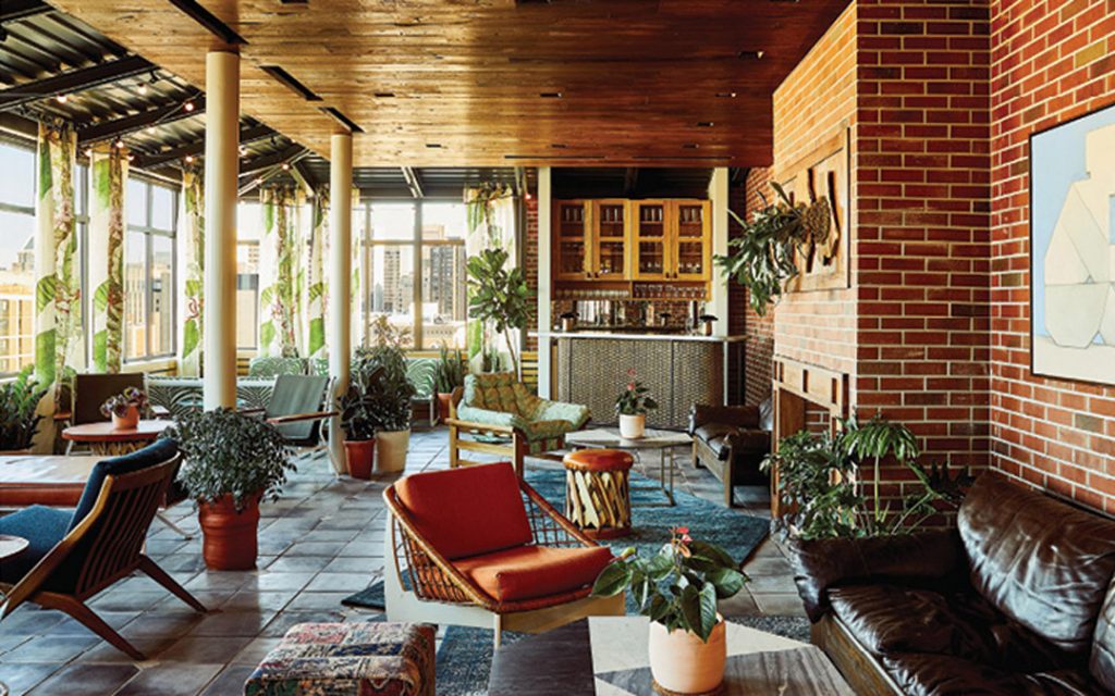 The new Garden Room at Mount Vernon’s Hotel Revival offers tiki charm.