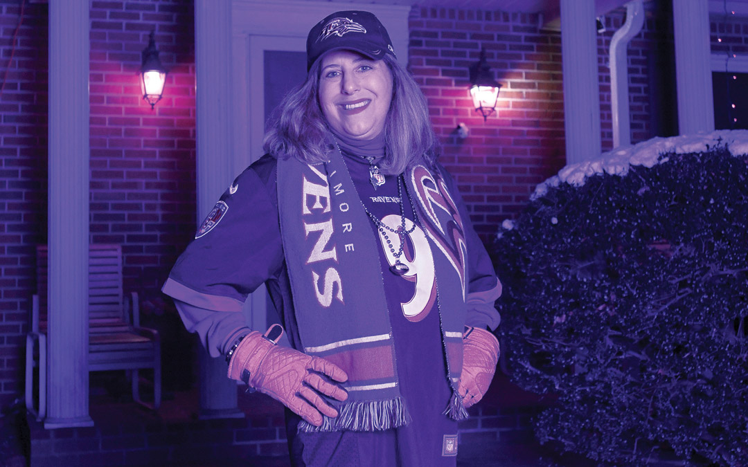 Linda Esterson: "Today, my love for the boys in purple transcends much of my life." (Photo by Steve Ruark)