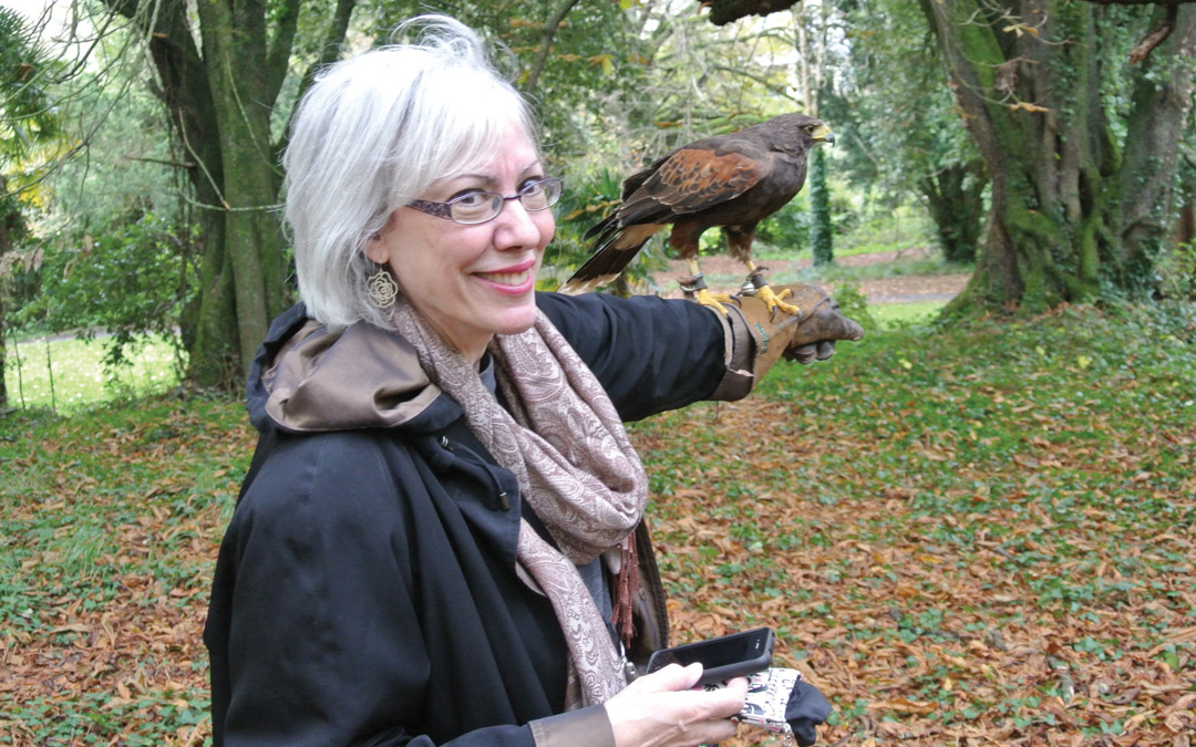 Veteran travel writer Carol Sorgen makes a friend in Ireland. (Provided Photo)