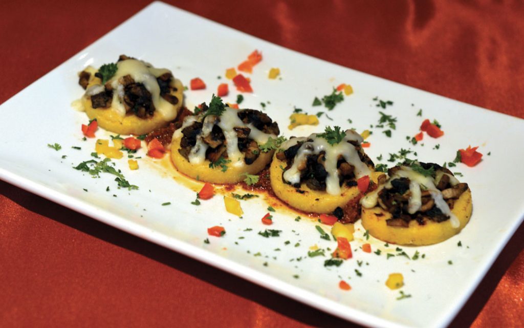 Mushroom Polenta Bites