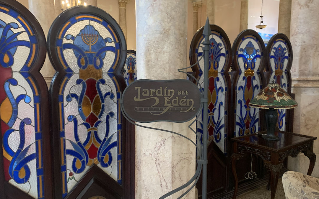 The Hotel Raquel in Havana is one of the few places on the island where visitors can find traditional Jewish foods. Its restaurant is called Jardin del Eden, or Garden of Eden. (Stephen Silver)
