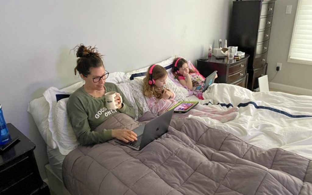 Aliza Friedlander and her daughters, Brooklyn and Lila.