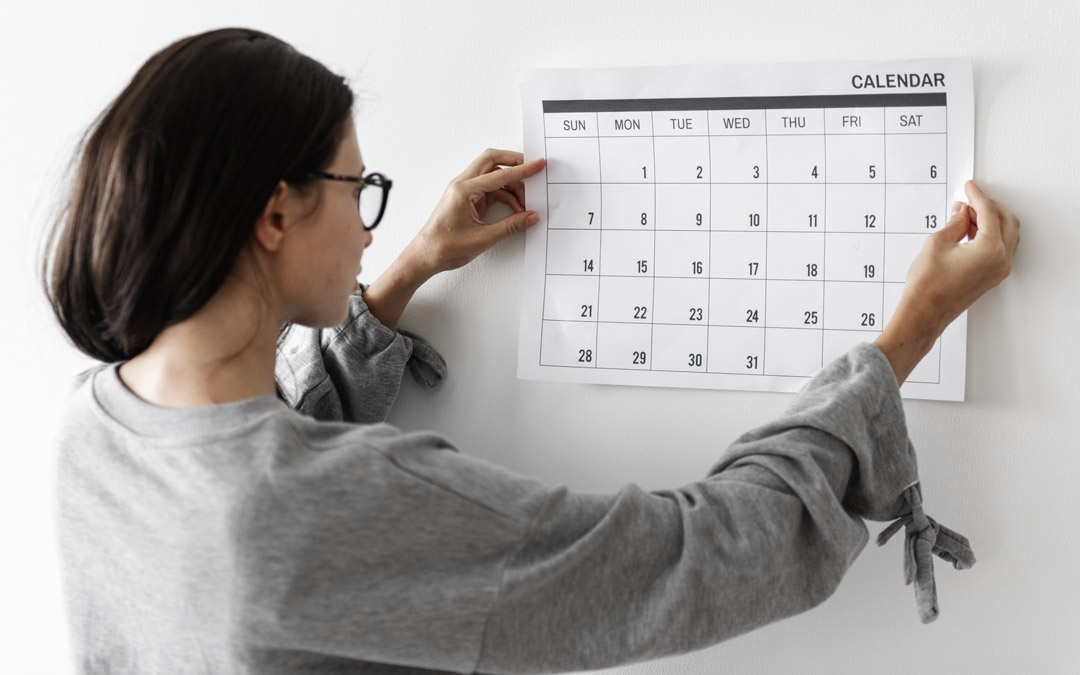 woman with calendar