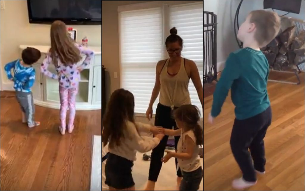 Jenn Cameron: "I love connecting with both old and new friends, and seeing videos of everyone’s kids dancing. This virtual community gives me this sense of community when we don’t have that right now.”