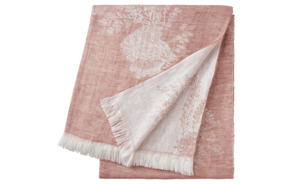 Cool spring nights call for a seriously soft blanket. From Yves Delorme, $295 (Photo by Vince Lupo)