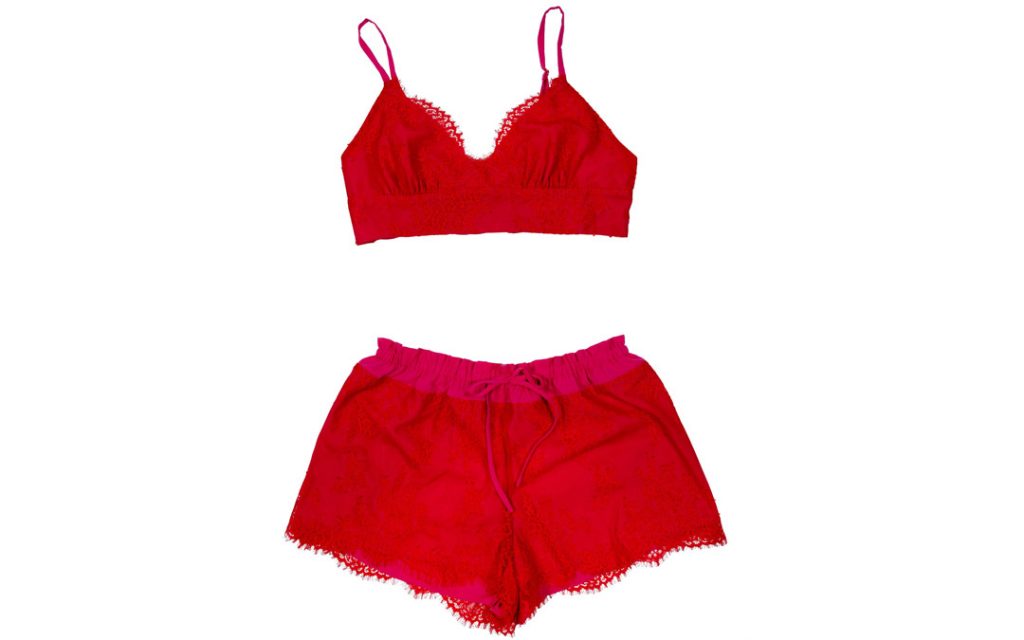 This two-piece red set will keep you cool as the weather heats up. RYA Collection from Necessary Secrets, $120 (Photo by Vince Lupo)